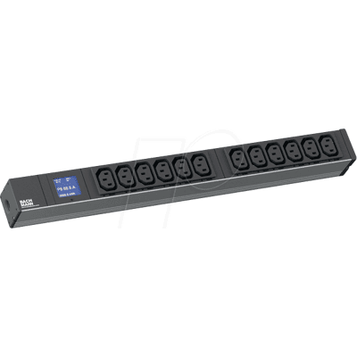 BACHMANN BACH 800.2055 - Regleta de enchufes, 12 aumentos, C13, negra BACHMANN BACH 800.2055 - Regleta de enchufes, 12 aumentos, C13, negra