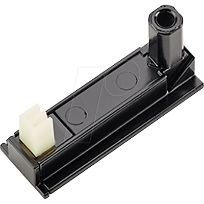 Bachmann DESK2 Soporte adhesivo negro RAL9005 - Power Strip Holder Bachmann DESK2 Soporte adhesivo negro RAL9005 - Power Strip Holder