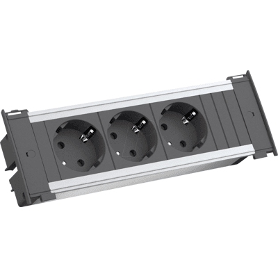 BACHMANN BACH 927.050 - Regleta de enchufes KAPSA, triple tipo F - CEE 7/3 BACHMANN BACH 927.050 - Regleta de enchufes KAPSA, triple tipo F - CEE 7/3