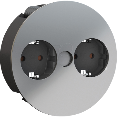 BACHMANN BACH 931.021 - Unidad de toma de corriente TWIST, doble BACHMANN BACH 931.021 - Unidad de toma de corriente TWIST, doble
