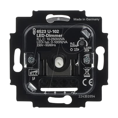 Busch-Jaeger Busch-Dimmer U-102 - Regulador LED universal Busch-Jaeger Busch-Dimmer U-102 - Regulador LED universal