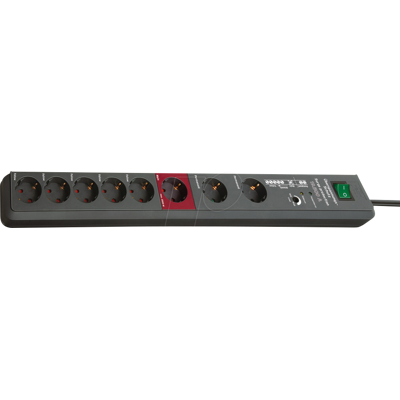 BRENNENSTUHL BRE 1159490936 - Secure-Tec, tira de enchufe 8 veces con protección contra BRENNENSTUHL BRE 1159490936 - Secure-Tec, tira de enchufe 8 veces con protección contra