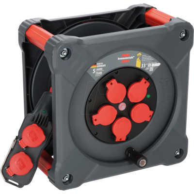 BRENNENSTUHL BRE 9212380110 - Carrete de cable Professional, KC 3200 5, Powerblock, cable de 3 BRENNENSTUHL BRE 9212380110 - Carrete de cable Professional, KC 3200 5, Powerblock, cable de 3