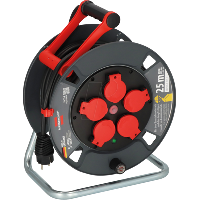 BRENNENSTUHL BRE 9231250100 - Carrete de cable profesional, 300 KU 2100, IP44, cable de 25 m. BRENNENSTUHL BRE 9231250100 - Carrete de cable profesional, 300 KU 2100, IP44, cable de 25 m.