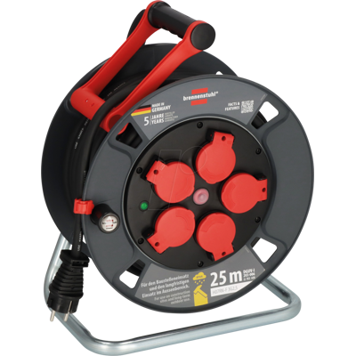 BRENNENSTUHL BRE 9232250100 - Carrete de cable profesional, 300 KU 2200, IP44, cable de 25 m. BRENNENSTUHL BRE 9232250100 - Carrete de cable profesional, 300 KU 2200, IP44, cable de 25 m.
