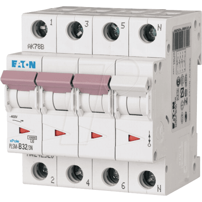 Eaton 242546 - Interruptor automático - 3 + N - 32 A - C Eaton 242546 - Interruptor automático - 3 + N - 32 A - C