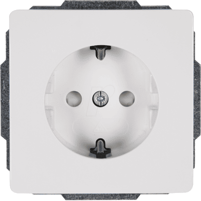 KOPP EL VEN 924029084 - Toma de corriente - simple, VENECIA, blanco puro KOPP EL VEN 924029084 - Toma de corriente - simple, VENECIA, blanco puro
