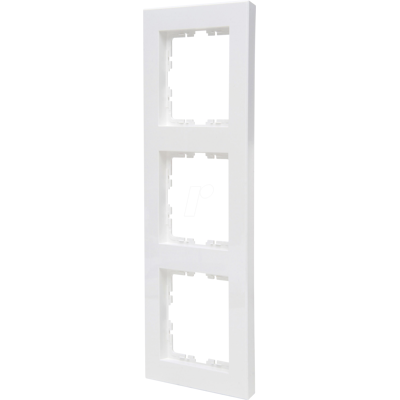 KOPP EL 07 407029002 - HK07 PURE - Marco de cubierta 3 veces, blanco puro KOPP EL 07 407029002 - HK07 PURE - Marco de cubierta 3 veces, blanco puro