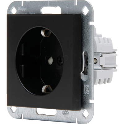 KOPP EL 07 940050000 - HK07 - zócalo, rh. Protección táctil, negro KOPP EL 07 940050000 - HK07 - zócalo, rh. Protección táctil, negro