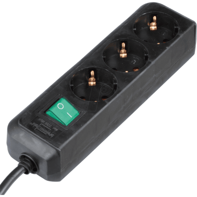 BRENNENSTUHL EL 3-FACH MS5-SW - Eco-Line, regleta triple, negra BRENNENSTUHL EL 3-FACH MS5-SW - Eco-Line, regleta triple, negra