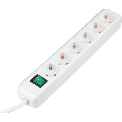 BRENNENSTUHL EL 6-FACH MS-WS - Eco-Line, regleta de 6 tomas, blanca BRENNENSTUHL EL 6-FACH MS-WS - Eco-Line, regleta de 6 tomas, blanca