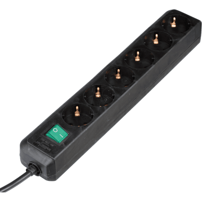 BRENNENSTUHL EL 6-FACH MS-SW - Regleta de 6 enchufes, 1,5 m, con interruptor, negra BRENNENSTUHL EL 6-FACH MS-SW - Regleta de 6 enchufes, 1,5 m, con interruptor, negra