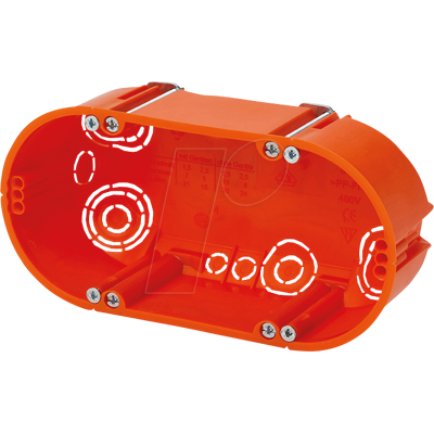 F-TRONIC EL E118 - Cajas de conmutadores dobles HW 2 x 60 mm de diámetro F-TRONIC EL E118 - Cajas de conmutadores dobles HW 2 x 60 mm de diámetro