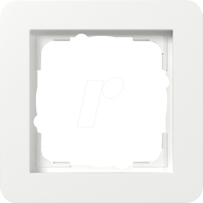 GIRA 0211 150 - Marco protector Gira E1, simple, blanco puro brillante GIRA 0211 150 - Marco protector Gira E1, simple, blanco puro brillante