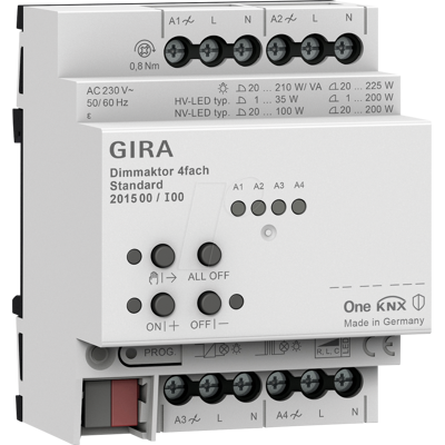 Gira Dimmaktor 4-f. REG KNX Secure - Dimmaktor Gira Dimmaktor 4-f. REG KNX Secure - Dimmaktor