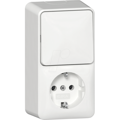 Gira 417613 - Combinado Interruptor y Toma Reinweiß Gira 417613 - Combinado Interruptor y Toma Reinweiß