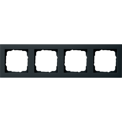GIRA E2 RA4 SW - Marco negro mate, GIRA E2 RA4 SW - Marco negro mate,