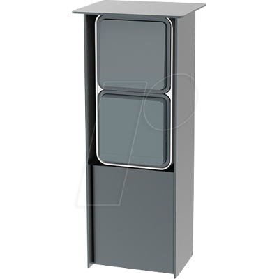 JEHOKA 20299045 - Columna de acero inoxidable B 2.2, 1 interruptor, 1 toma de corr JEHOKA 20299045 - Columna de acero inoxidable B 2.2, 1 interruptor, 1 toma de corr