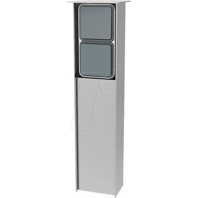 JEHOKA 40249045 - Columna de acero inoxidable B 4.2, 1 interruptor, 1 toma de corr JEHOKA 40249045 - Columna de acero inoxidable B 4.2, 1 interruptor, 1 toma de corr