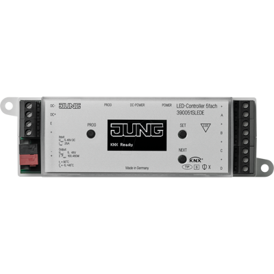 JUNG JG 39005 1S LEDE - Controlador led KNX 5-fold - Instalación, seguro JUNG JG 39005 1S LEDE - Controlador led KNX 5-fold - Instalación, seguro