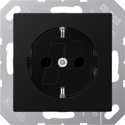 JUNG JG A1520 BFK SWM - Toma de corriente, SAFETY+, termoplástico, serie a, negro JUNG JG A1520 BFK SWM - Toma de corriente, SAFETY+, termoplástico, serie a, negro