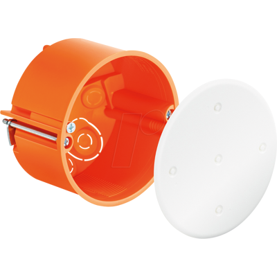 Caja de conexión redonda Kaiser - IP3X, plástico, Ø74mm Caja de conexión redonda Kaiser - IP3X, plástico, Ø74mm