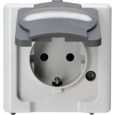 KOPP EL BE 103356006 - Toma de corriente AP para salas húmedas BLUE ELECTRIC, si KOPP EL BE 103356006 - Toma de corriente AP para salas húmedas BLUE ELECTRIC, si