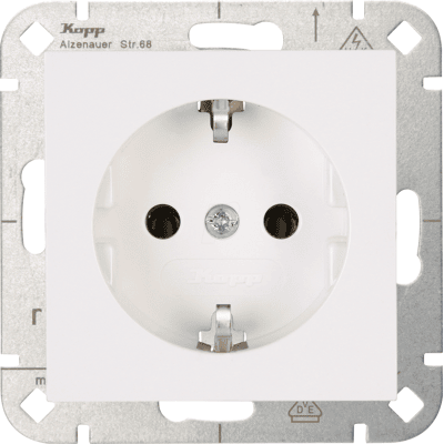 KOPP EL KO 949329007 - Toma de corriente empotrada, HK07, blanco puro KOPP EL KO 949329007 - Toma de corriente empotrada, HK07, blanco puro