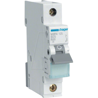 Hager MBN125 Interruptor de Línea 25A - Protección contra Sobrecarga y Cortocircuitos Hager MBN125 Interruptor de Línea 25A - Protección contra Sobrecarga y Cortocircuitos