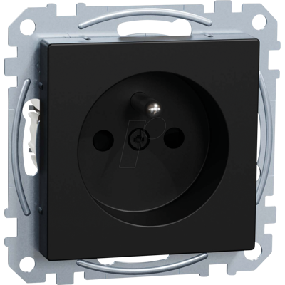 Enchufe de protección táctil negro Merten - Power Outlet Enchufe de protección táctil negro Merten - Power Outlet