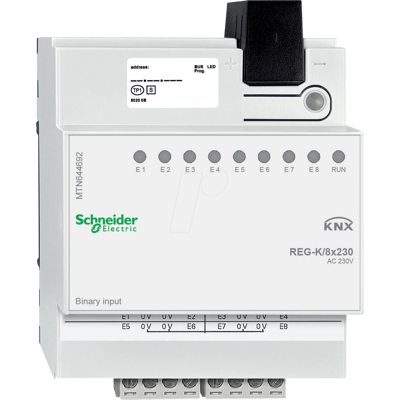 Schneider Electric MTN644692 - Entrada binaria - 8 Entradas - Gris claro Schneider Electric MTN644692 - Entrada binaria - 8 Entradas - Gris claro