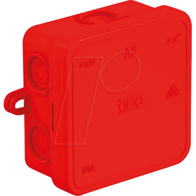 OBO Bettermann 2000059 Caja de derivación - 75x75x36mm, IP54, Rojo OBO Bettermann 2000059 Caja de derivación - 75x75x36mm, IP54, Rojo