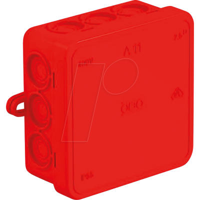 OBO Bettermann - Modelo 2000164 - Caja de derivación cuadrada - IP54 - Rojo OBO Bettermann - Modelo 2000164 - Caja de derivación cuadrada - IP54 - Rojo