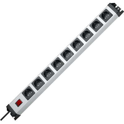 KOPP PVERSAL 9 - Tira de toma, Premium-Line, 9 vías, 1,4 m, plata KOPP PVERSAL 9 - Tira de toma, Premium-Line, 9 vías, 1,4 m, plata
