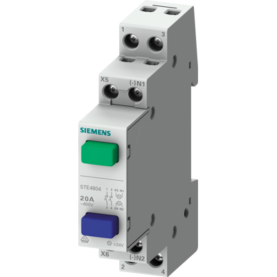 Siemens 5TE4808 Pulsador - IP20, LED, 20A, Azul - Pulsador Siemens 5TE4808 Pulsador - IP20, LED, 20A, Azul - Pulsador