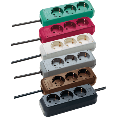 BRENNENSTUHL EL 3-FACH OS-WS - Eco-Line, regleta triple, blanca BRENNENSTUHL EL 3-FACH OS-WS - Eco-Line, regleta triple, blanca
