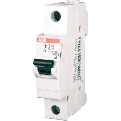 ABB S201-B20 - Interruptor automático, Char. B, 20 a, 1 polo ABB S201-B20 - Interruptor automático, Char. B, 20 a, 1 polo