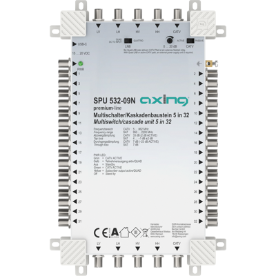 AXING SAT SPU532-09N - Multi-switch, 5 / 32, línea premium AXING SAT SPU532-09N - Multi-switch, 5 / 32, línea premium