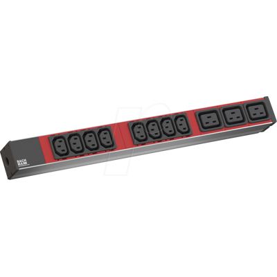 BACHMANN BACH 800.2332 - PDU, 1U, 8x C13, 3x C19 BACHMANN BACH 800.2332 - PDU, 1U, 8x C13, 3x C19