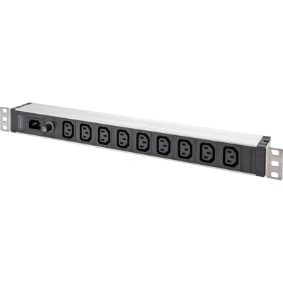 DIGITUS DIGI DN-95429 - Regleta de enchufes con perfil de aluminio, 9 enchufes, entrad DIGITUS DIGI DN-95429 - Regleta de enchufes con perfil de aluminio, 9 enchufes, entrad