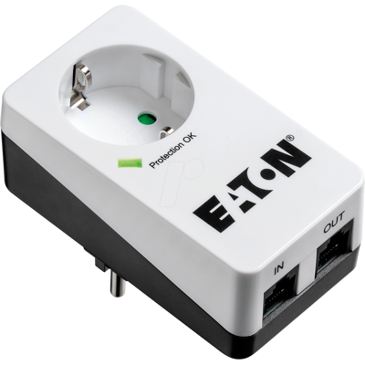 EATON PB1TD - Lightning / surge protection, 1-way, earthed plug, RJ45 EATON PB1TD - Lightning / surge protection, 1-way, earthed plug, RJ45