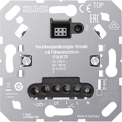 JUNG JG 1790RTR - Uso de termostato ambiental JUNG JG 1790RTR - Uso de termostato ambiental