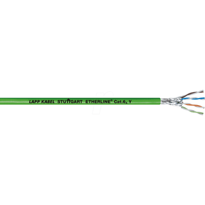 Cable Ethernet LappKabel - Verde, 100m, CAT 6A S/FTP Cable Ethernet LappKabel - Verde, 100m, CAT 6A S/FTP