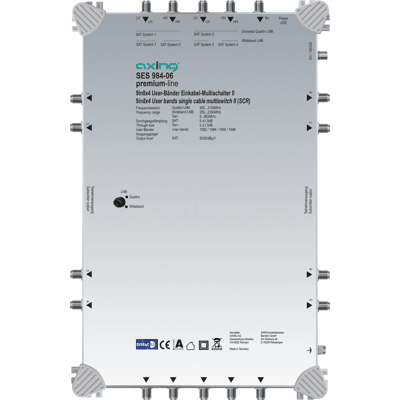 AXING SES 984-06 - Multi-interruptor de un solo cable II 9 en 8 x 4 AXING SES 984-06 - Multi-interruptor de un solo cable II 9 en 8 x 4