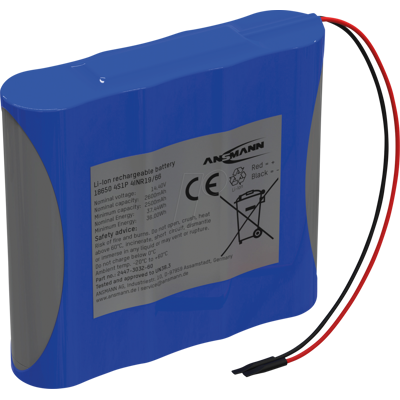 ANSMANN ANS 2447-3032-60 - Paquete de baterías de iones de litio, 14,4 V, 2600 mAh, ANSMANN ANS 2447-3032-60 - Paquete de baterías de iones de litio, 14,4 V, 2600 mAh,