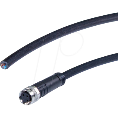 Cable de sensor LED2WORK L2W 200100-21 - 5m, 3 pines, extremos abiertos, negro Cable de sensor LED2WORK L2W 200100-21 - 5m, 3 pines, extremos abiertos, negro