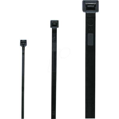 Bridas de cable Cimco negras - 280mm, 4,5mm, Poliamida - Resistente a la intemperie Bridas de cable Cimco negras - 280mm, 4,5mm, Poliamida - Resistente a la intemperie