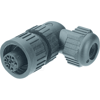 Conector de potencia industrial Hirschmann 934 131-100-1 - 6 polos, Negro Conector de potencia industrial Hirschmann 934 131-100-1 - 6 polos, Negro