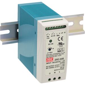 MEAN WELL MW DRC-60A - Fuente de alimentación conmutada, carril DIN, 60 W, 13,8 MEAN WELL MW DRC-60A - Fuente de alimentación conmutada, carril DIN, 60 W, 13,8
