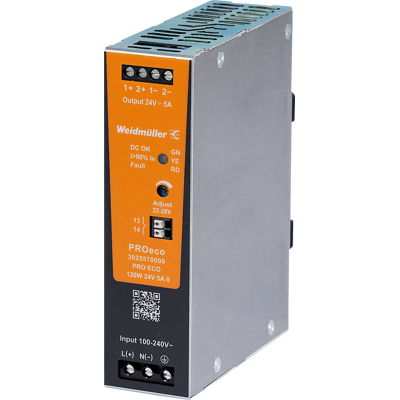 WEIDMÜLLER WEID 3025570000 - Fuente de alimentación, 24V 5A, riel DIN - Fuente de alimentación WEIDMÜLLER WEID 3025570000 - Fuente de alimentación, 24V 5A, riel DIN - Fuente de alimentación